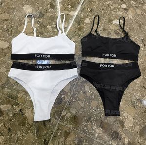 Cartas bikinis bikinis beach sujetador de sujetador conjunto sexy empuje acolchado up al vertiendo ropa interior deportiva dividida trajes de baño de contraste de traje de baño