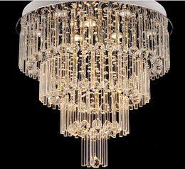 lustres de plafond en cristal de luxe LED lustres modernes créatifs led lampes pendantes pour salon villa hôtel maison hall MYY