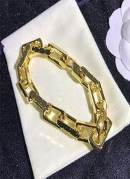 Braccialetti con ciondoli stampati con lettera di lusso Braccialetti con catena in oro da donna Bracciale con alfabeto da donna per regalo di compleanno1594952