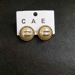 Lettre de luxe Stud Brand Designer Boucles d'oreilles Géométriques Femmes Géométriques 18k plate-oreille d'oreilles Gift