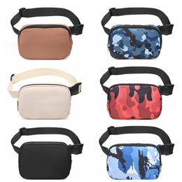 Luxe lfanny pack overal riem sporttas designer tassen borst yoga tas bum tas nylon dames heren heren outdoor fleece schouder crossbody portemonnee taille tassen