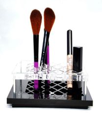 Porte-rouge à lèvres de luxe Femmes Cosmetic Brush Case Makeup Tools Boîte de rangement acrylique avec boîte cadeau blanc VIP Gift6728259