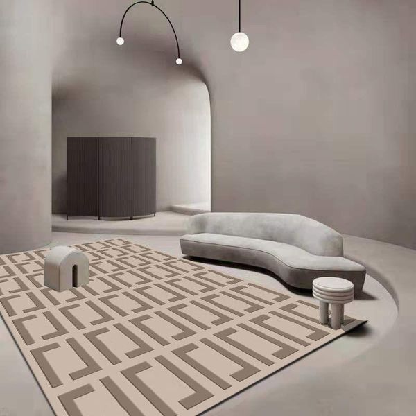 Alfombras de lujo para sala de estar, alfombra con letras de diseñador, alfombra decorativa Luxurys F, alfombras de moda suave para dormitorio, suelo doméstico 2202214D