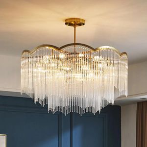 Lustre de salon de luxe moderne salle à manger chambre lustre décoratif en cristal éclairage intérieur à la maison lampes LED brillantes