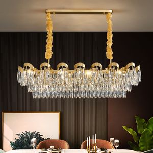 Salon de luxe lustre moderne suspension éclairage LED lampes décoratives pour salle à manger cuisine île décoration de la maison