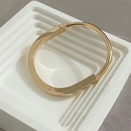 Pulsera con cierre de lujo para mujer, brazaletes de plata, oro rosa, joyería de acero y titanio, brazalete con cierre para hombre, regalos de boda