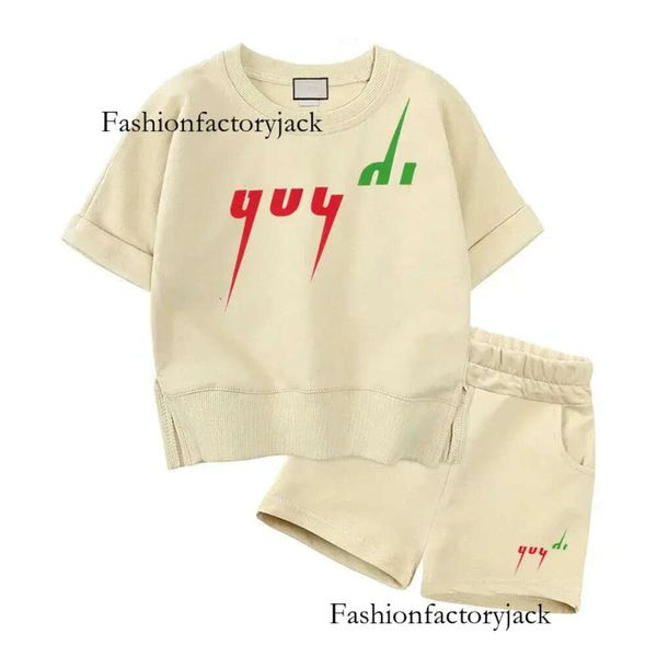 Ensembles de vêtements avec Logo de luxe, ensembles de vêtements pour enfants, pour filles et garçons, vêtements d'été pour bébés, vêtements de sport de styliste pour enfants