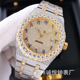 Luxe die er volledig uitziet, bekijk Iced Iced for Men Woman Top vakmanschap uniek en dure Mosang Diamond 1 1 5a horloges voor hiphop industrieel luxueuze 2731