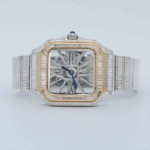 Luxe die er volledig uitziet, bekijk Iced Iced for Men Woman Top vakmanschap uniek en dure Mosang Diamond Watchs voor Hip Hop Industrial Luxueuze 56527