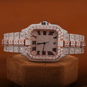 Luxe die er volledig uitziet, bekijk Iced Iced for Men Woman Top vakmanschap uniek en dure Mosang Diamond Watchs voor Hip Hop Industrial Luxueuze 50936