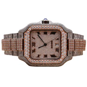 Luxury à la recherche de luxe Regardez Iced Out for Men Woman Top Craftsmail Unique et coûteux Mosang Diamond Montres pour Hip Hop Industrial Luxurious 62888