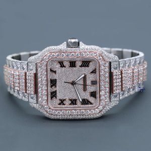 Luxury LEXURIE REGARDEZ Iced Out for Men Woman Top Craftsmail Unique et coûteux Mosang Diamond Montres pour Hip Hop Industrial Luxurious 94330