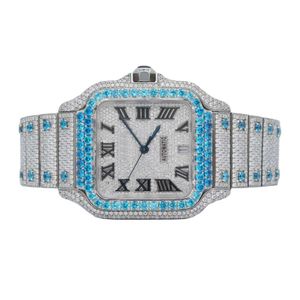 Luxe die er volledig uitziet, bekijk Iced Iced For Men Woman Top vakmanschap uniek en dure Mosang Diamond Watchs voor Hip Hop Industrial Luxueuze 54017
