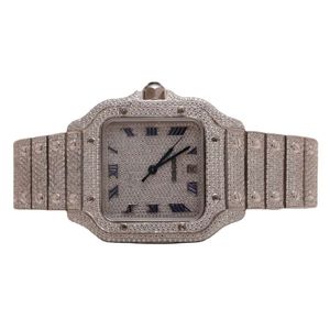 Luxury à la recherche de luxe Regardez Iced Out for Men Woman Top Craftsmail Unique et coûteux Mosang Diamond Montres pour Hip Hop Industrial Luxurious 38263