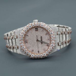 Luxury LEXURIE REGARDEZ Iced Out for Men Woman Top Craftsmail Unique et coûteux Mosang Diamond Montres pour Hip Hop Industrial Luxurious 78165