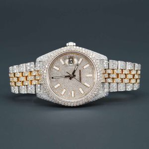 Luxe die er volledig uitziet, bekijk Iced For Men Woman Top vakmanschap uniek en dure Mosang Diamond Watchs voor Hip Hop Industrial Luxueuze 62678