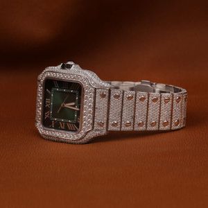 Luxe die er volledig uitziet, bekijk Iced Iced for Men Woman Top vakmanschap uniek en dure Mosang Diamond Watchs voor Hip Hop Industrial Luxueuze 27772