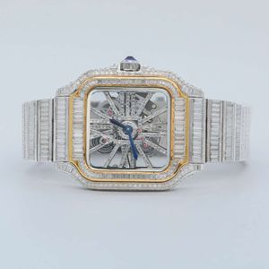 Luxe die er volledig uitziet, bekijk Iced for Men Woman Top vakmanschap uniek en dure Mosang Diamond Watchs voor Hip Hop Industrial Luxueuze 40455