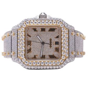 Luxury à la recherche entièrement Iced Out for Men Woman Top Craftsmail Unique et coûteux Mosang Diamond Montres pour Hip Hop Industrial Luxurious 90916