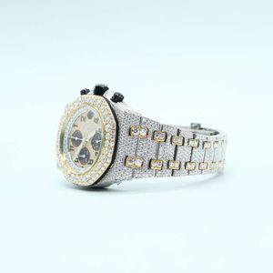 Luxe die er volledig uitziet, bekijk Iced Iced for Men Woman Top vakmanschap uniek en dure Mosang Diamond Watchs voor Hip Hop Industrial Luxueuze 95636
