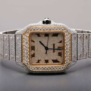 Luxe die er volledig uitziet, bekijk Iced Iced for Men Woman Top CraftSmanship Uniek en dure Mosang Diamond Watchs voor Hip Hop Industrial Luxueuze 36514