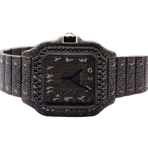 Luxe die er volledig uitziet, bekijk Iced Iced for Men Woman Top vakmanschap uniek en dure Mosang Diamond Watchs voor Hip Hop Industrial Luxueuze 37324