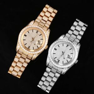 Luxe die er volledig uitziet, bekijk Iced Iced For Men Woman Top vakmanschap uniek en dure Mosang Diamond Watchs voor Hip Hop Industrial Luxueuze 96109