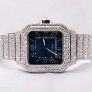 Luxe die er volledig uitziet, bekijk Iced Iced for Men Woman Top vakmanschap uniek en dure Mosang Diamond Watchs voor Hip Hop Industrial Luxueuze 27215