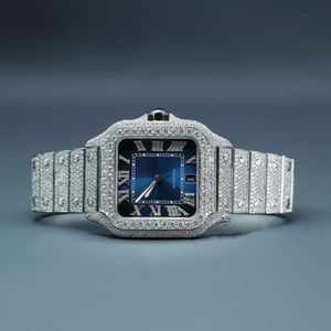 Luxury à la recherche entièrement Iced Out for Men Woman Top Craftsmain Unique et coûteux Mosang Diamond Montres pour Hip Hop Industrial Luxurious 70693