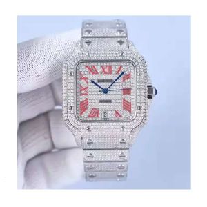 Luxurage à la recherche entièrement Iced Out for Men Woman Top Craftsmail Unique et cher Mosang Diamond 1 1 5A Montres pour Hip Hop Industrial Luxurious 5168