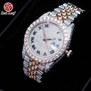 Luxe die er volledig uitziet, bekijk Iced Iced for Men Woman Top vakmanschap uniek en dure Mosang Diamond 1 1 5a horloges voor hiphop industrieel luxueuze 4563