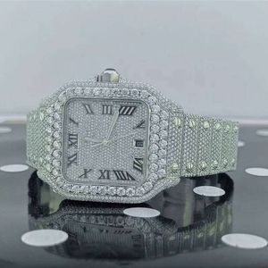 Luxe die er volledig uitziet, bekijk Iced Iced for Men Woman Top vakmanschap uniek en dure Mosang Diamond 1 1 5a horloges voor hiphop industrieel luxueus 3389