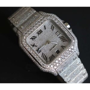 Luxe die er volledig uitziet, bekijk Iced Iced for Men Woman Top vakmanschap uniek en dure Mosang Diamond 1 1 5a horloges voor hiphop industrieel luxueuze 6931