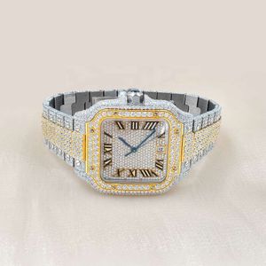 Luxe die er volledig uitziet, bekijk Iced Iced for Men Woman Top vakmanschap uniek en dure Mosang Diamond 1 1 5a horloges voor hiphop industriële luxueuze 2346
