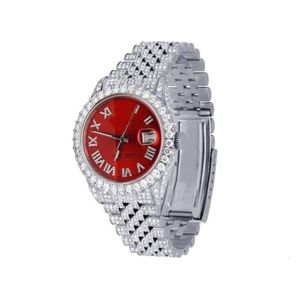 Luxe die er volledig uitziet, bekijk Iced Iced for Men Woman Top vakmanschap uniek en dure Mosang Diamond 1 1 5a horloges voor hiphop industrieel luxueuze 3168