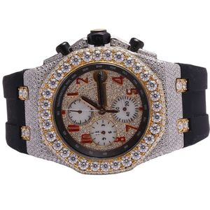 Luxe die er volledig uitziet, bekijk Iced Iced for Men Woman Top vakmanschap uniek en dure Mosang Diamond 1 1 5a horloges voor hiphop industrieel luxueus 8859