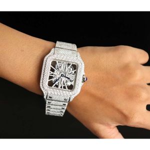 Luxe die er volledig uitziet, bekijk Iced Iced for Men Woman Top vakmanschap uniek en dure Mosang Diamond 1 1 5a horloges voor hiphop industrieel luxueuze 4967