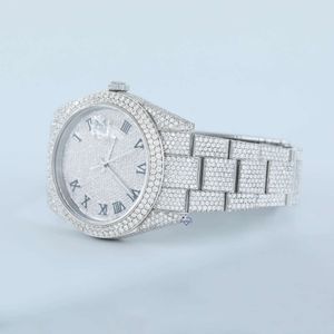 Luxe die volledig uitziet, bekijk Iced for Men Woman Top vakmanschap uniek en dure Mosang Diamond 1 1 5a horloges voor hiphop industriële luxueuze 1640