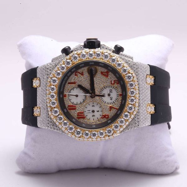 Luxury à la recherche entièrement Iced Out for Men Woman Top Craftsmail Unique et cher Mosang Diamond 1 1 5A Montres pour Hip Hop Industrial Luxurious 6533