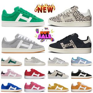 Lujo Bajo OG Original Bad Bunny 00s Diseñador Zapatos casuales Leopardo Ante Parte superior Plana Foro 84 Entrenadores Núcleo Negro Gris Verde oscuro Goma Zapatillas deportivas Zapatillas para correr