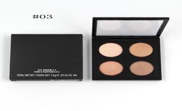 Maquillaje de lujo belleza Pro Color 4 paleta de sombras de ojos compacto colorido brillo Natural fácil de usar iluminar sombra de ojos 4468126