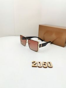 Luxe man designer zonnebril voor vrouwen Fashion Frameless rechthoek zonnebril UV400 -bril houten heren brillen brillen eyelgasses2050