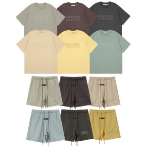 Luxe man t-shirt shorts designer t-shirts zomer mode mannen en vrouwen shorts esse letter kwaliteit kleding