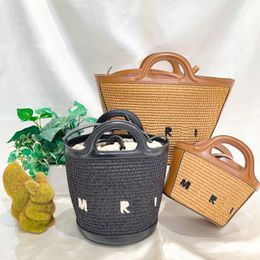 tessuto marn di lusso Borse in rafia di paglia Designer da donna Spalla tropicalia micro Borsa da spiaggia Portafoglio da uomo Borsa a mano Borsa a tracolla Borsa da palestra da sera Grande borsa da basket