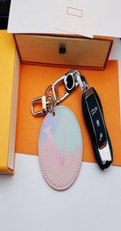 Luxury MAXI Dog Key Chain Circle Buckle Lovers Awards Carychain Designer Design en cuir fait main