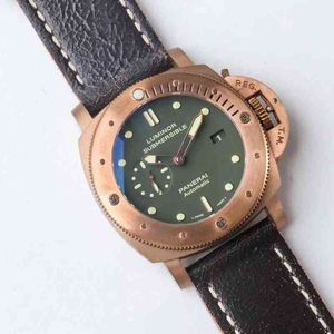 Luxe mechanisch uurwerkhorloge Penahai Bronze 382 Verbeterde V2 Zwitserse merkontwerpers Es pols