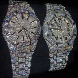 Hombres de lujo Ap Diamond Diamonds Watch Pass Test Movimiento de cuarzo vvs Iced Out Sapphire Watch Watch Digner Watch Reloj de alta calidad Hombres Moissanite Watch Out Watch Di