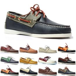 Luxe mannen casual schoenen zwarte loafers flat slip op heren trainers sneakers maat 36-45 kleuren5
