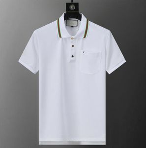 Luxe Hommes Casual T-shirts Coton Luxe Coton Vêtements Hommes Polos Designer G Lettre Imprimer Mode Polo Chemise