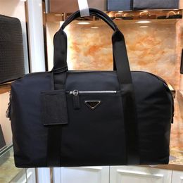 Luxe Hommes Designer Duffle Sacs Femmes Nylon Sac De Voyage Grande Capacité Sac À Main Toile Fourre-Tout Clé Poche Avec Serrure À Combinaison Noir GM272z